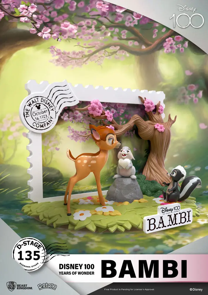 Disney 100th Anniversary D-Stage PVC Diorama Bambi 12 cm termékfotó