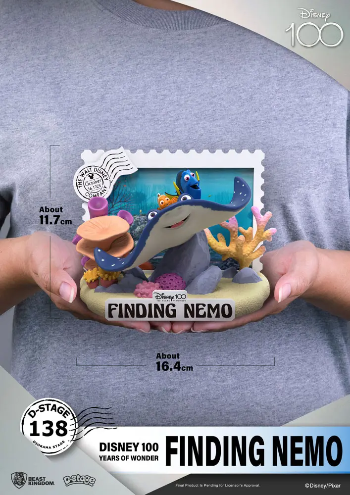 Disney 100th Anniversary D-Stage PVC Diorama Finding Nemo 12 cm termékfotó