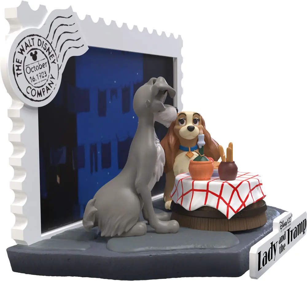 Disney 100th Anniversary D-Stage PVC Diorama Lady And The Tramp 12 cm termékfotó