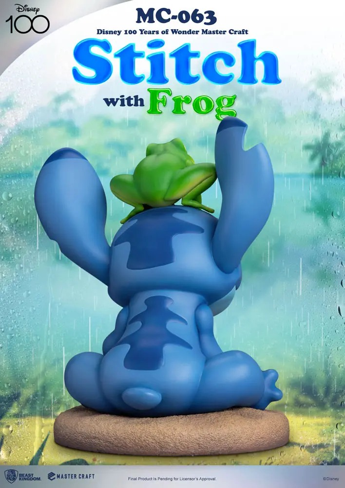 Disney 100th Master Craft Statue Stitch with Frog 34 cm Produktfoto