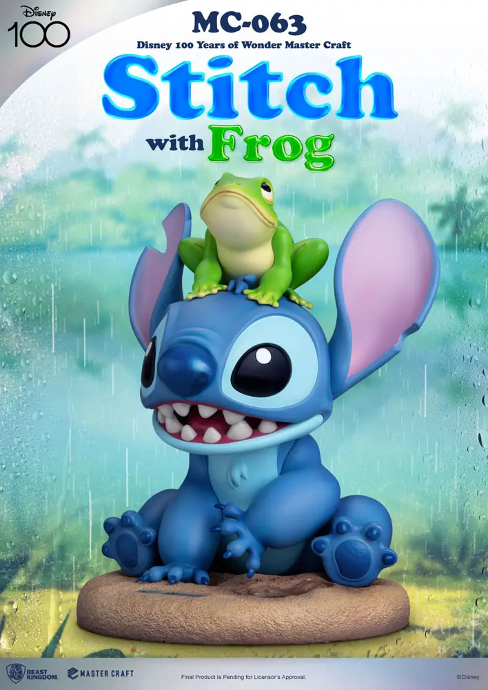 Disney 100th Master Craft Statue Stitch with Frog 34 cm Produktfoto