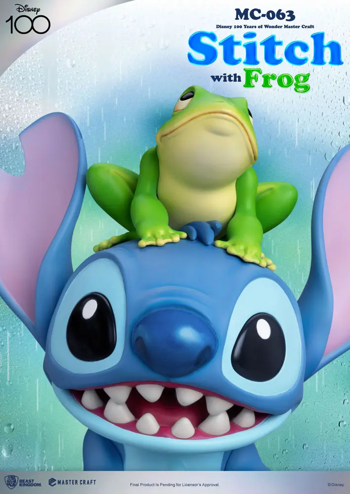 Disney 100th Master Craft Statue Stitch with Frog 34 cm Produktfoto