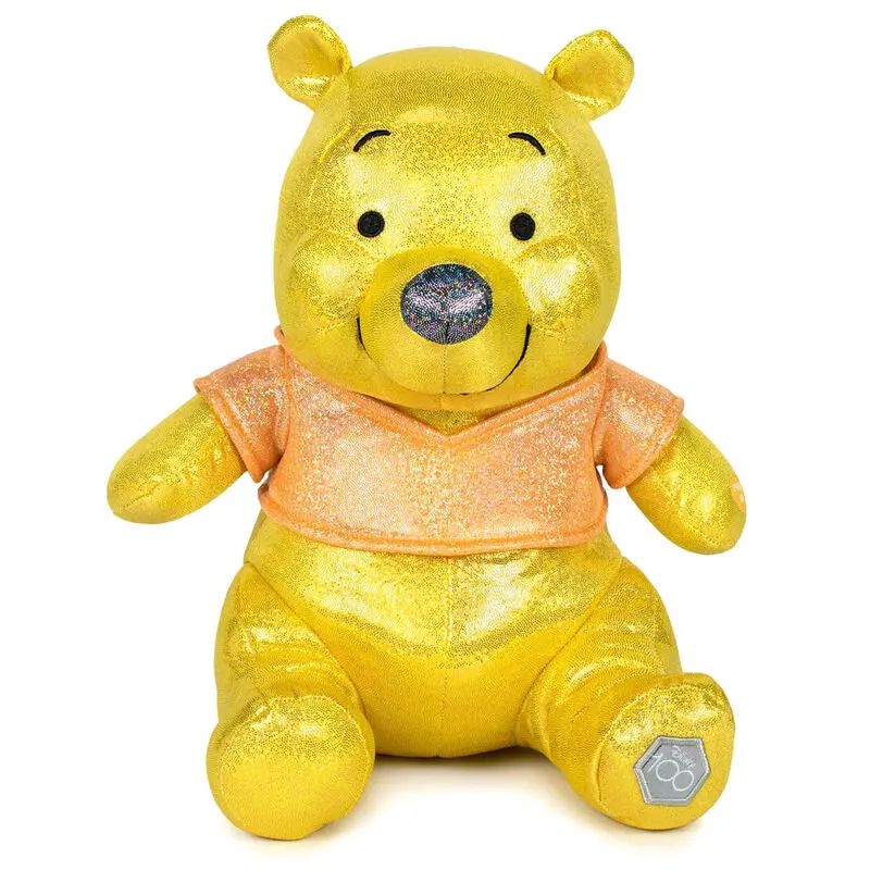 Disney 100th Anniversary Winnie the Pooh Glitter Plüschfigur 28cm Produktfoto