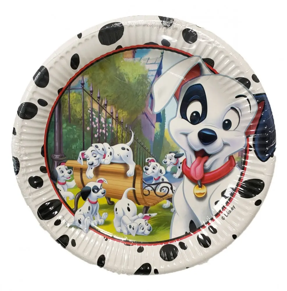 Disney 101 Dalmatians, Welpen Pappteller 8 Stück 23 cm Produktfoto
