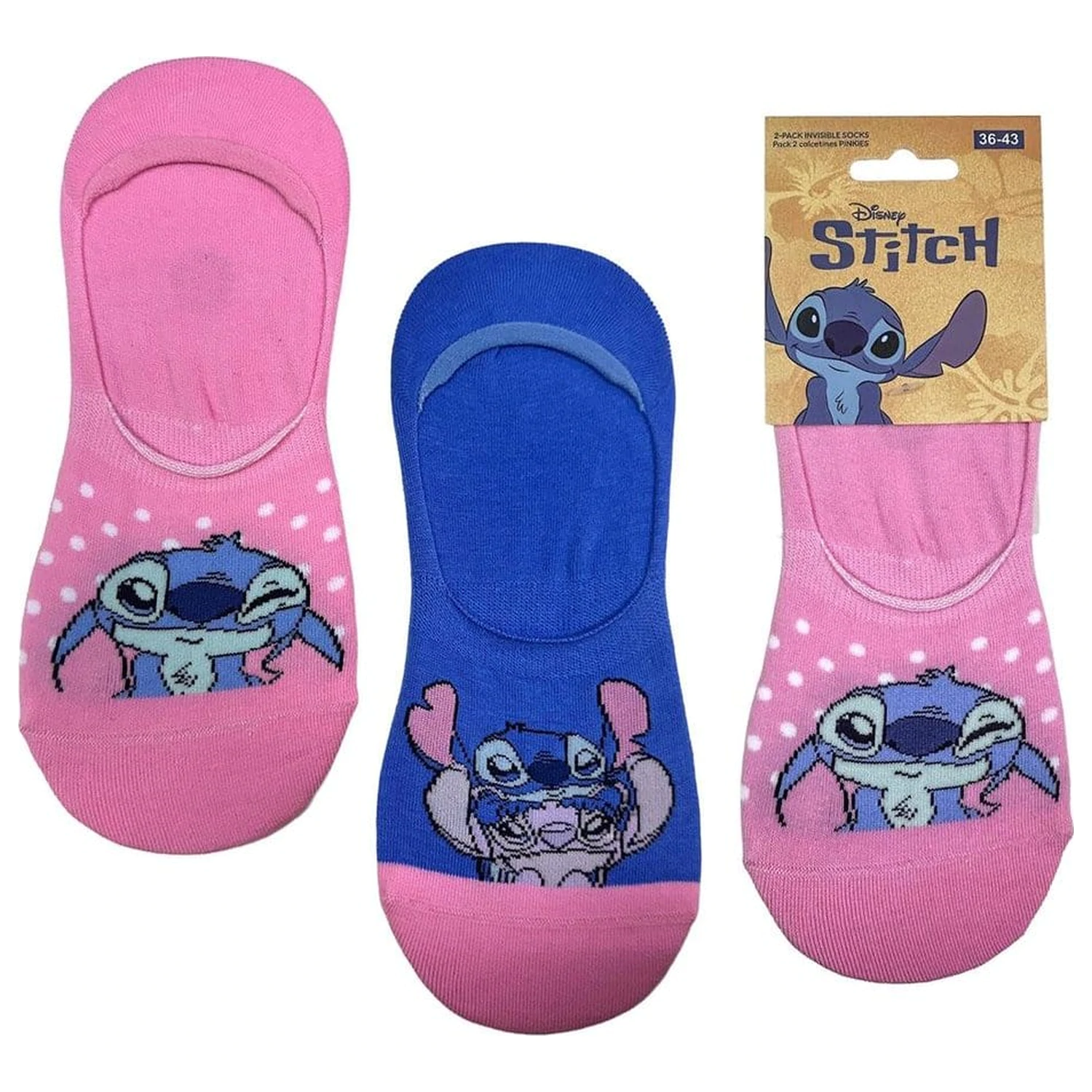 Disney Socken 2er-Pack Stitch Pinkies 36-43 Produktfoto