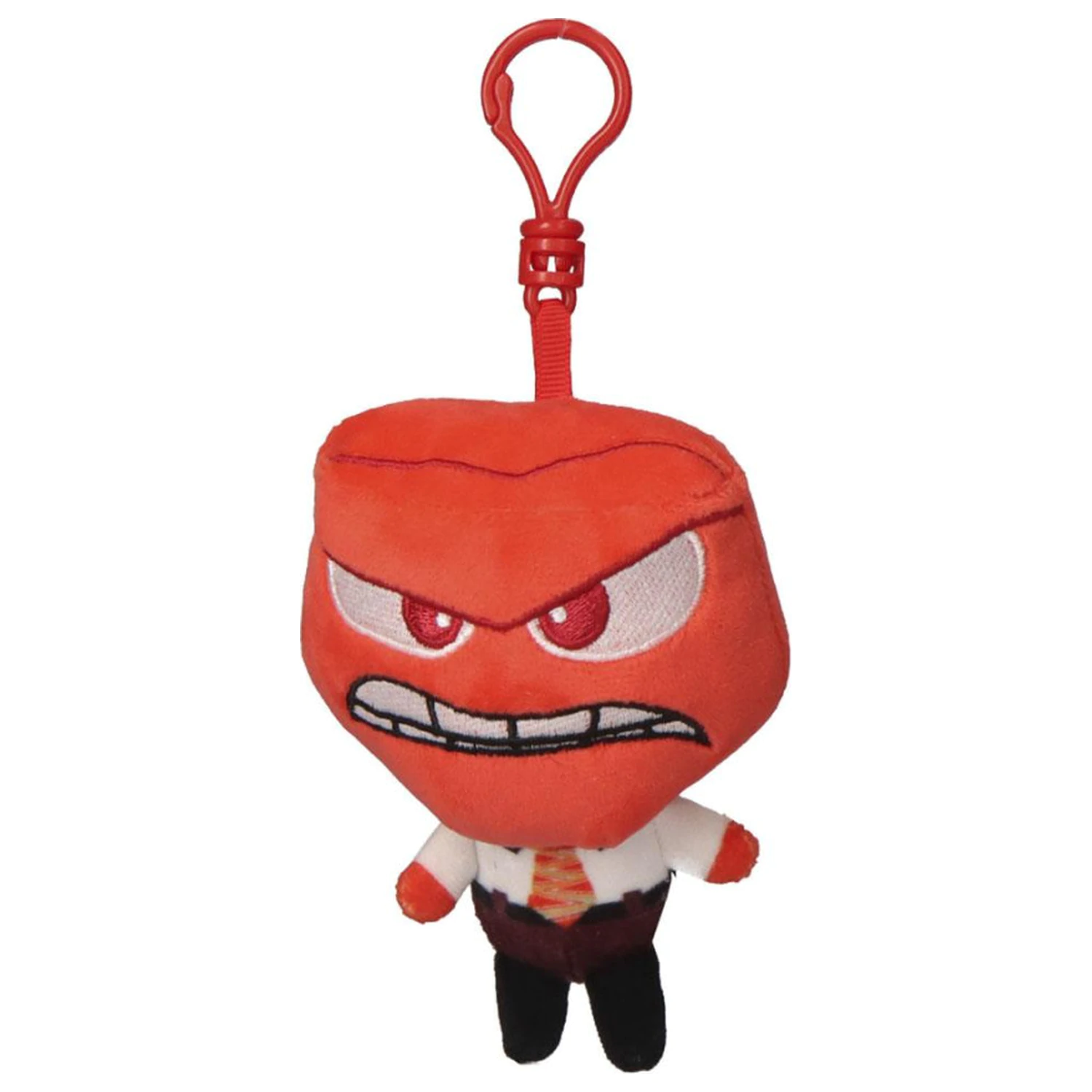 Disney Inside Out Anger 3D Plüschfigur mit Anhänger, Taschenanhänger 12 cm Produktfoto