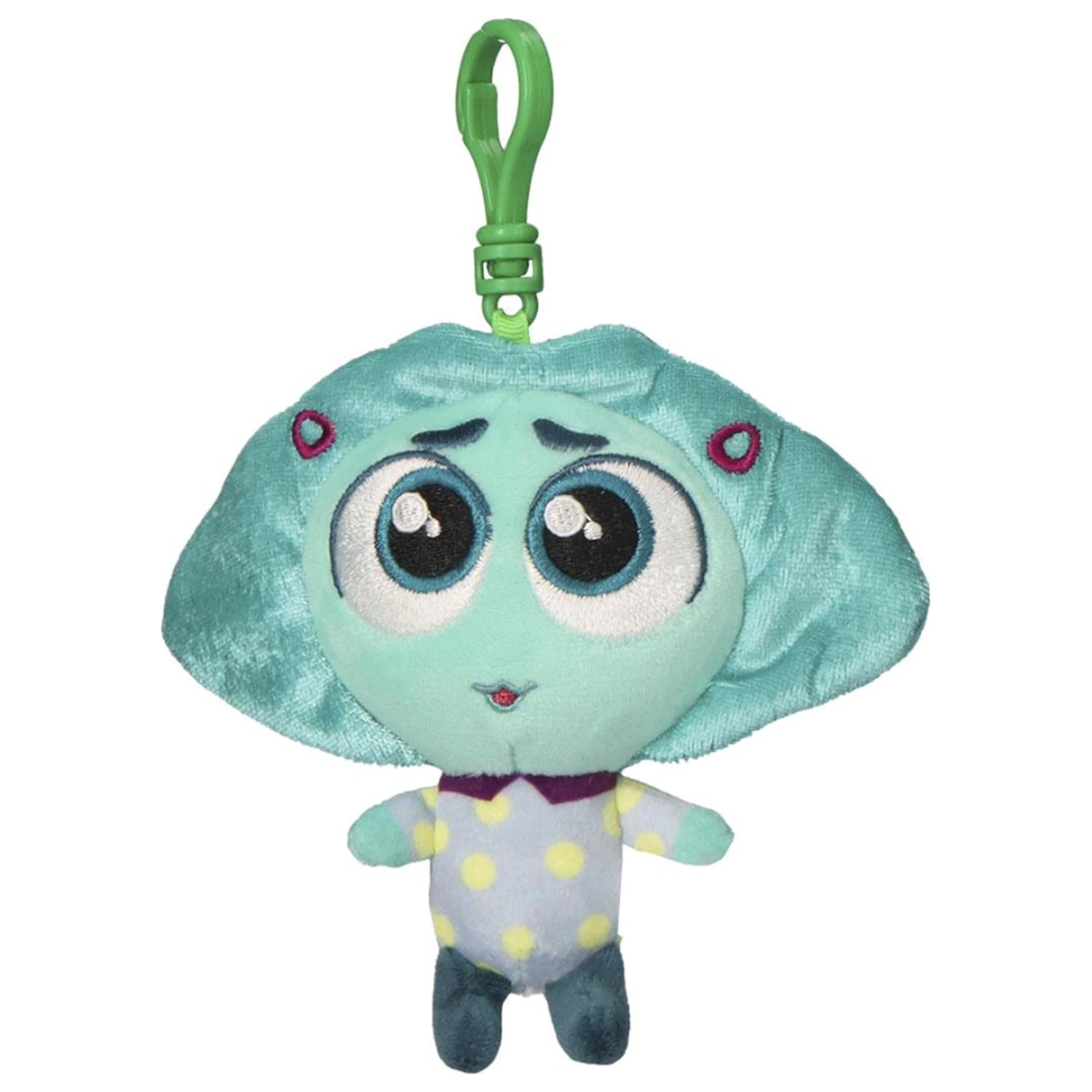 Disney Inside Out Envy 3D Plüsch Figur mit Clip, Taschenanhänger 12 cm Produktfoto