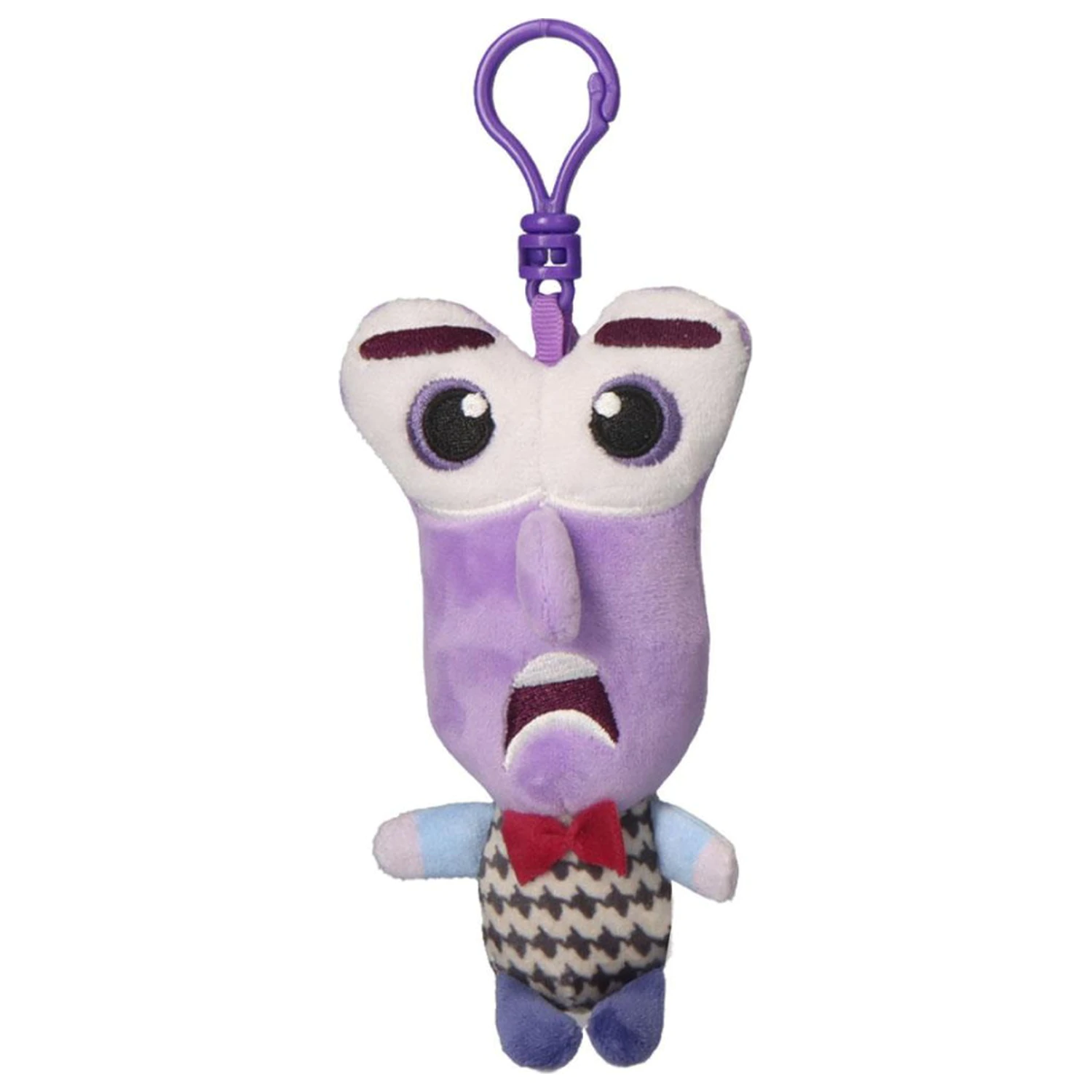 Disney Inside Out Fear 3D Plüsch Figur mit Aufhänger, Taschenanhänger 12 cm Produktfoto