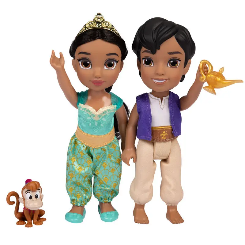 Disney Aladin Jasmine + Aladdin Puppe 15cm Produktfoto