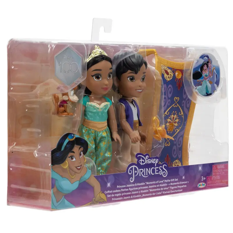 Disney Aladin Jasmine + Aladdin Puppe 15cm Produktfoto