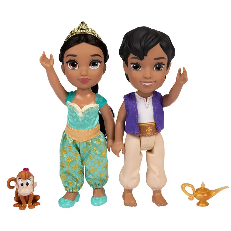 Disney Aladin Jasmine + Aladdin Puppe 15cm Produktfoto