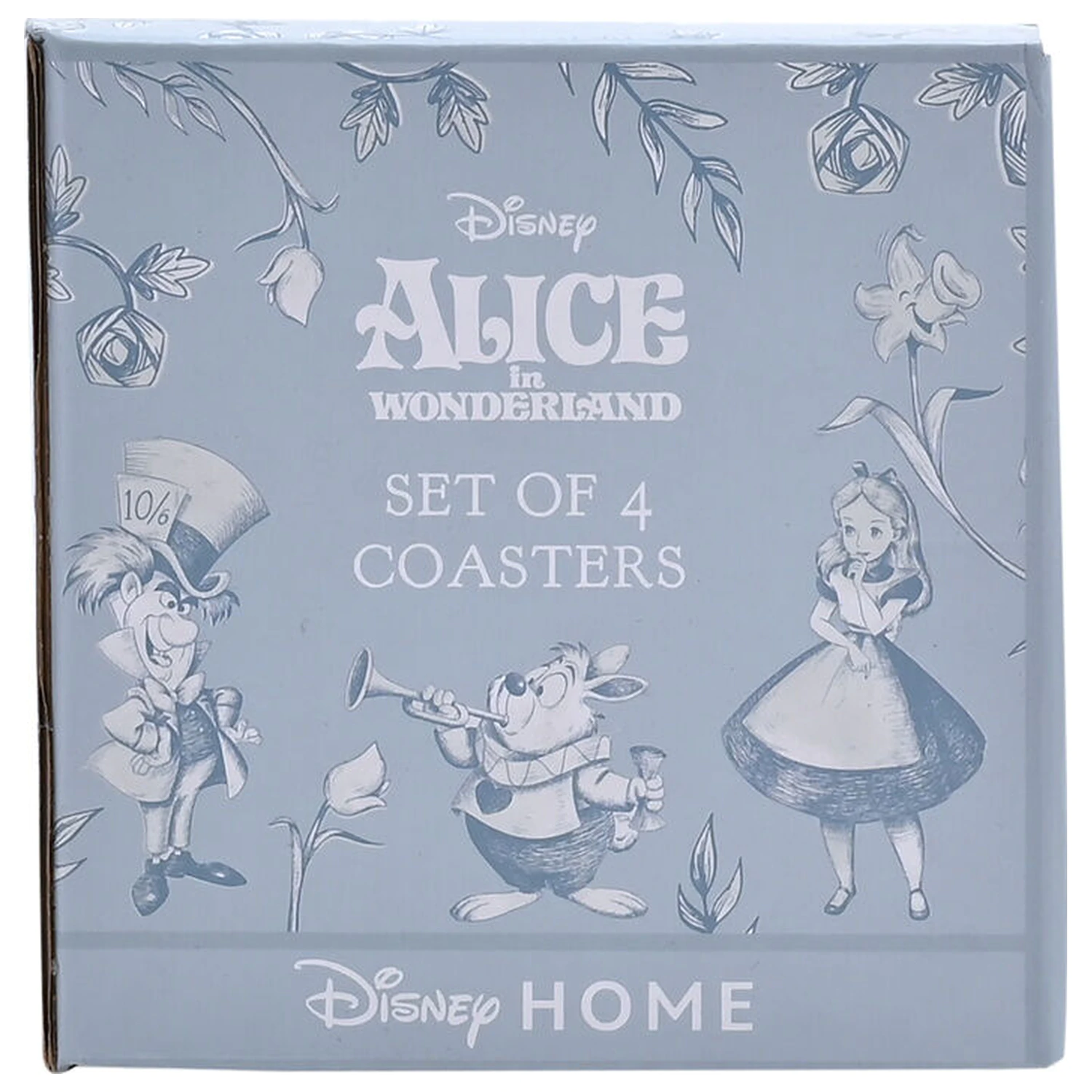 Disney Alice im Wunderland Set von 4 Untersetzern Produktfoto