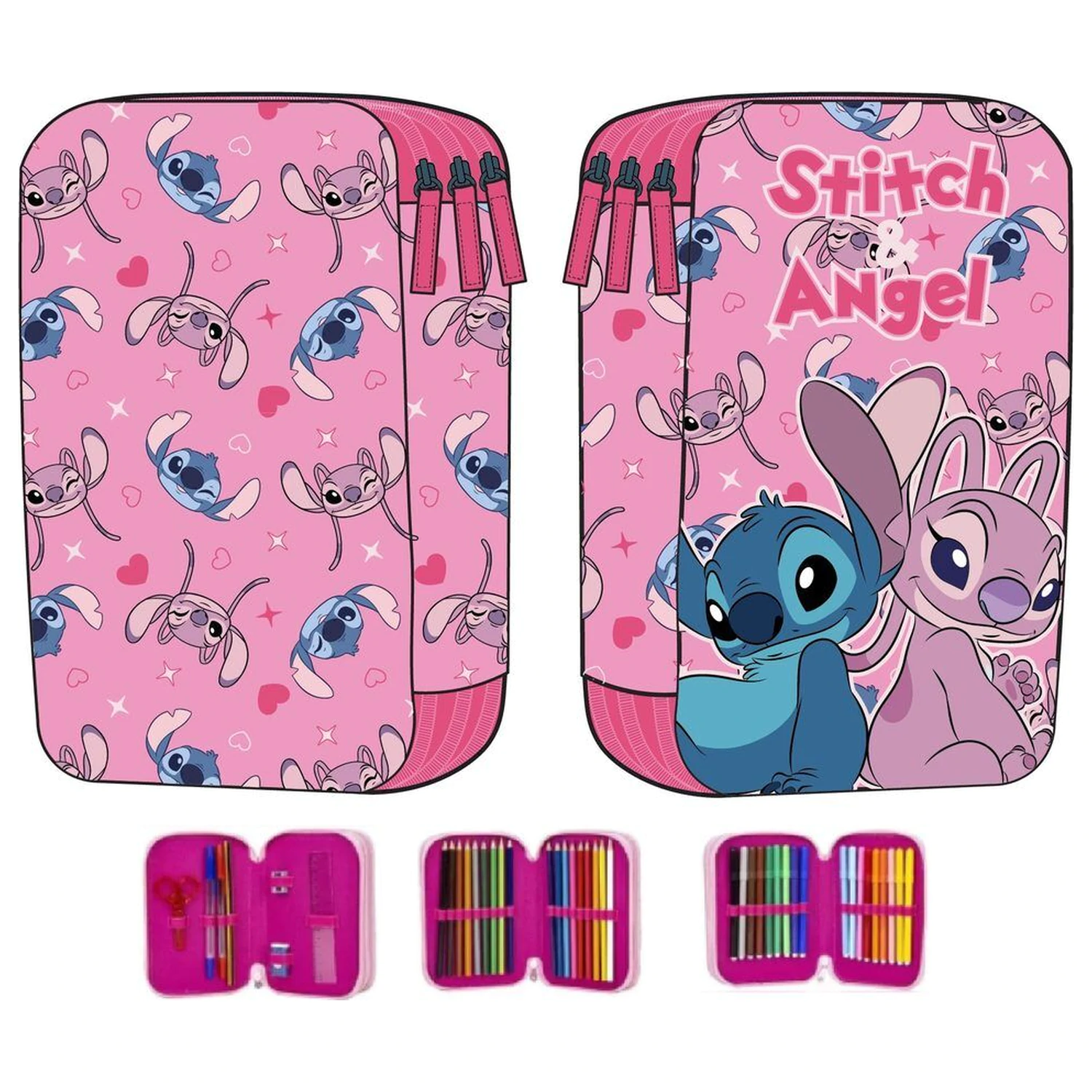 Disney Angel & Stitch dreifaches Mäppchen Produktfoto