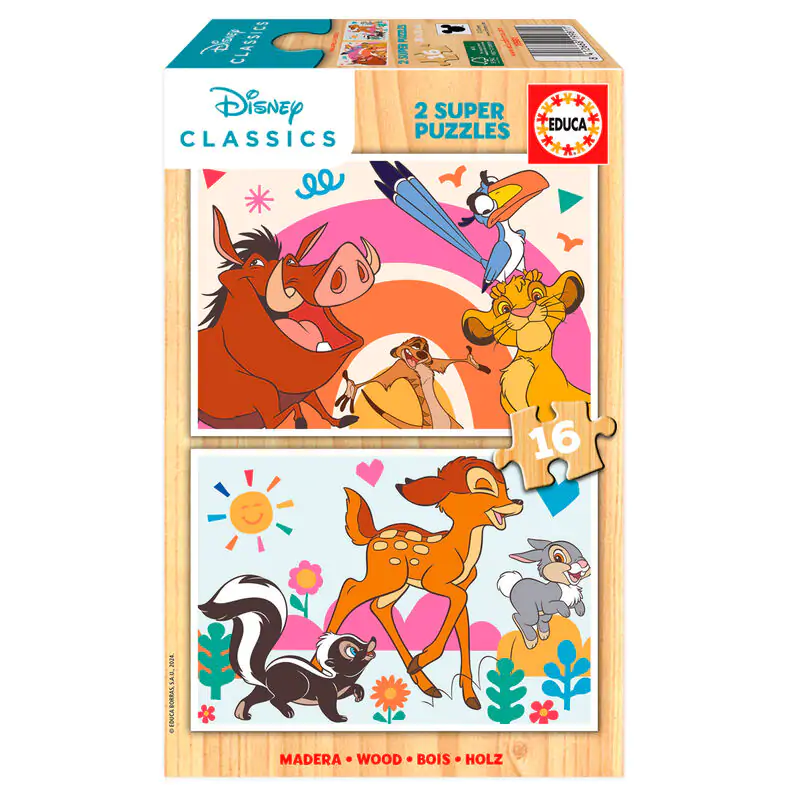 Disney Animals Holzpuzzle  2x16St Produktfoto