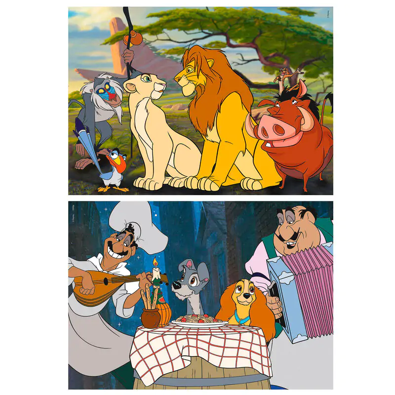 Disney Animals The Lion King + Lady and Trump Puzzle 2x48St Produktfoto