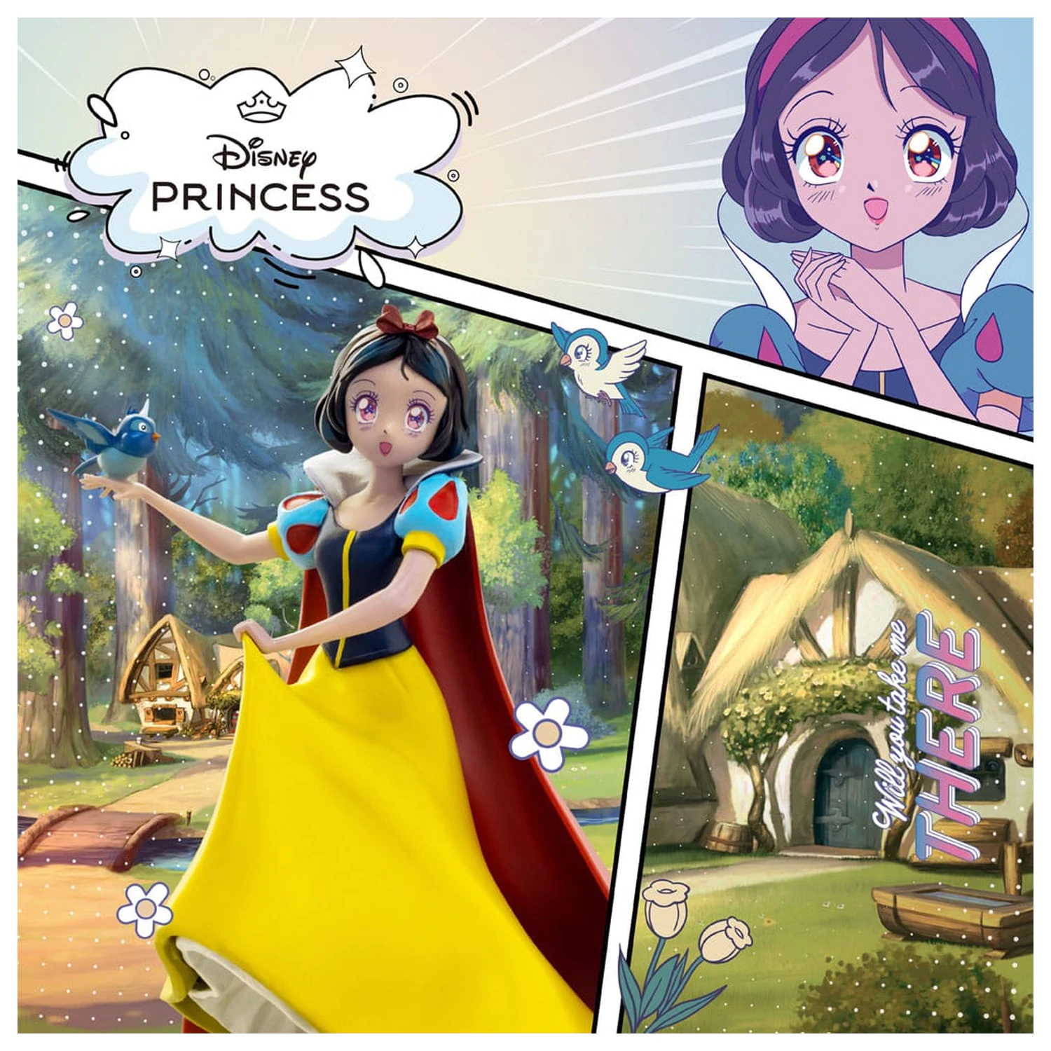 Disney Anime Princess Scale Statue Schneewittchen 17 cm Produktfoto