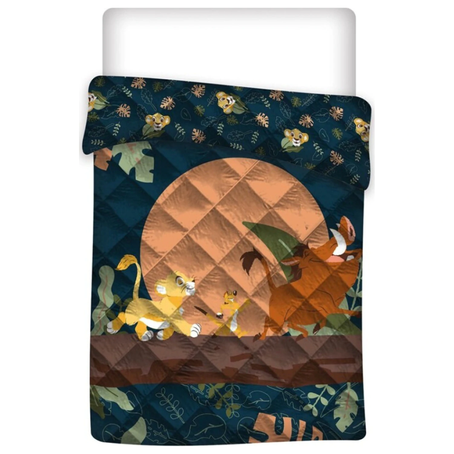 Disney Der König der Löwen Hakuna Matata gesteppte Tagesdecke Produktfoto