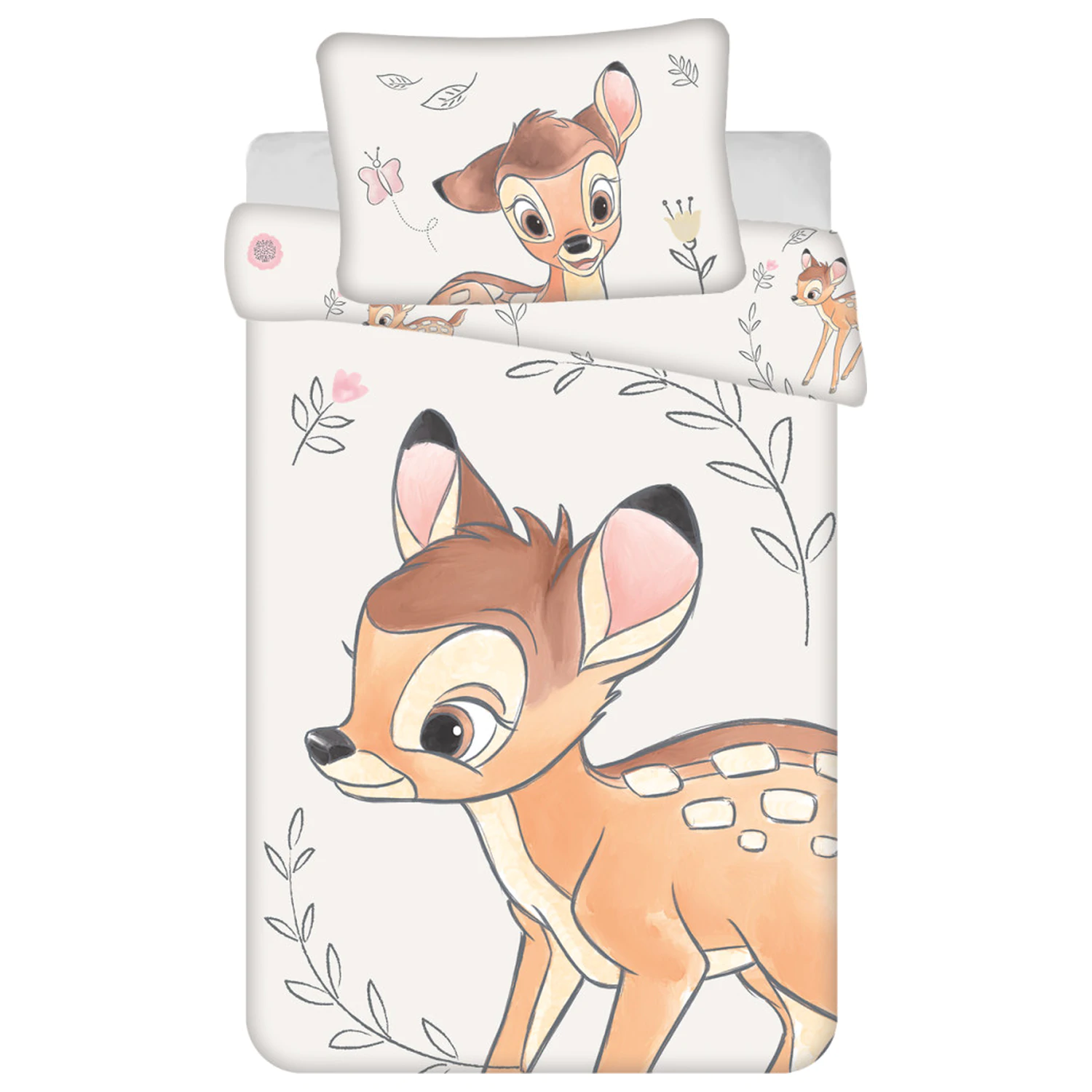 Disney Bambi Beige Kinder, Vorschulkinder Bettdeckenbezug Produktfoto