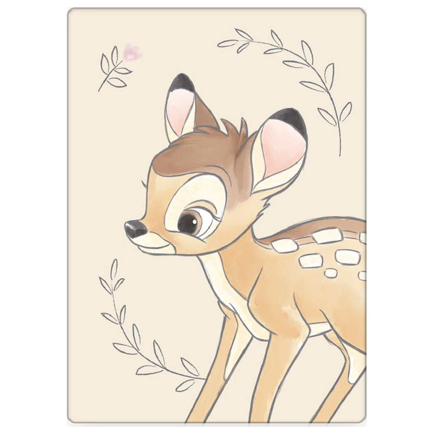 Disney Bambi Beige Fleecedecke Produktfoto