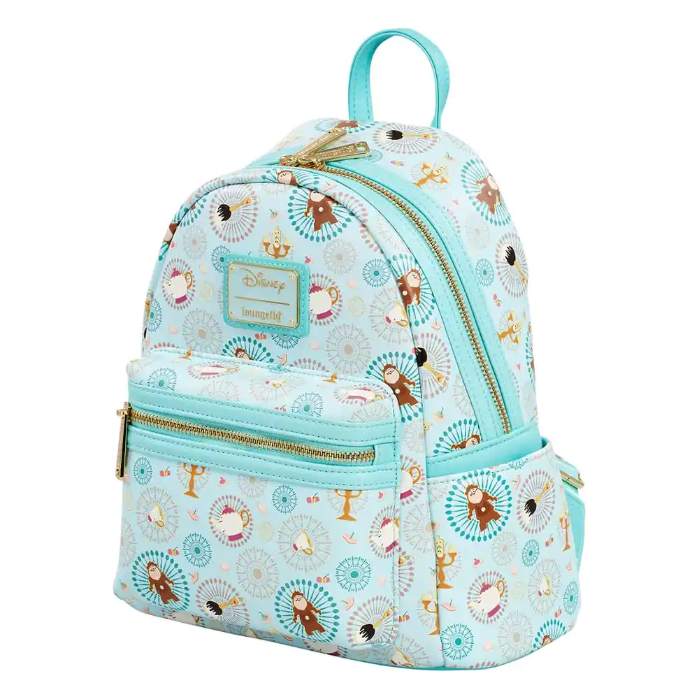 Disney by Loungefly Mini-Rucksack Beauty and the Beast Be our guest AOP Produktfoto