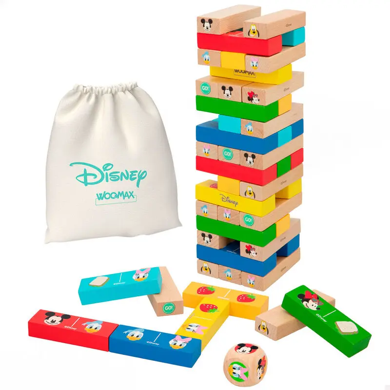 Disney blocks tower + domino hölzern set Produktfoto