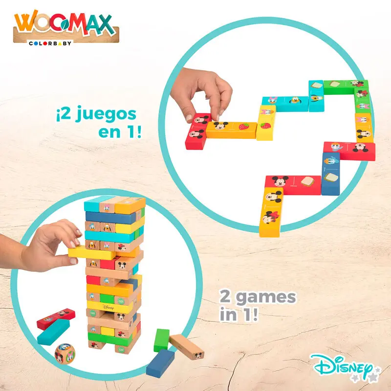 Disney blocks tower + domino hölzern set Produktfoto