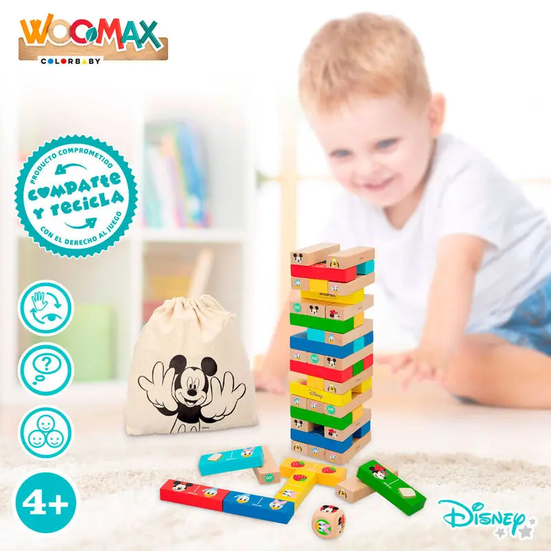 Disney blocks tower + domino hölzern set Produktfoto