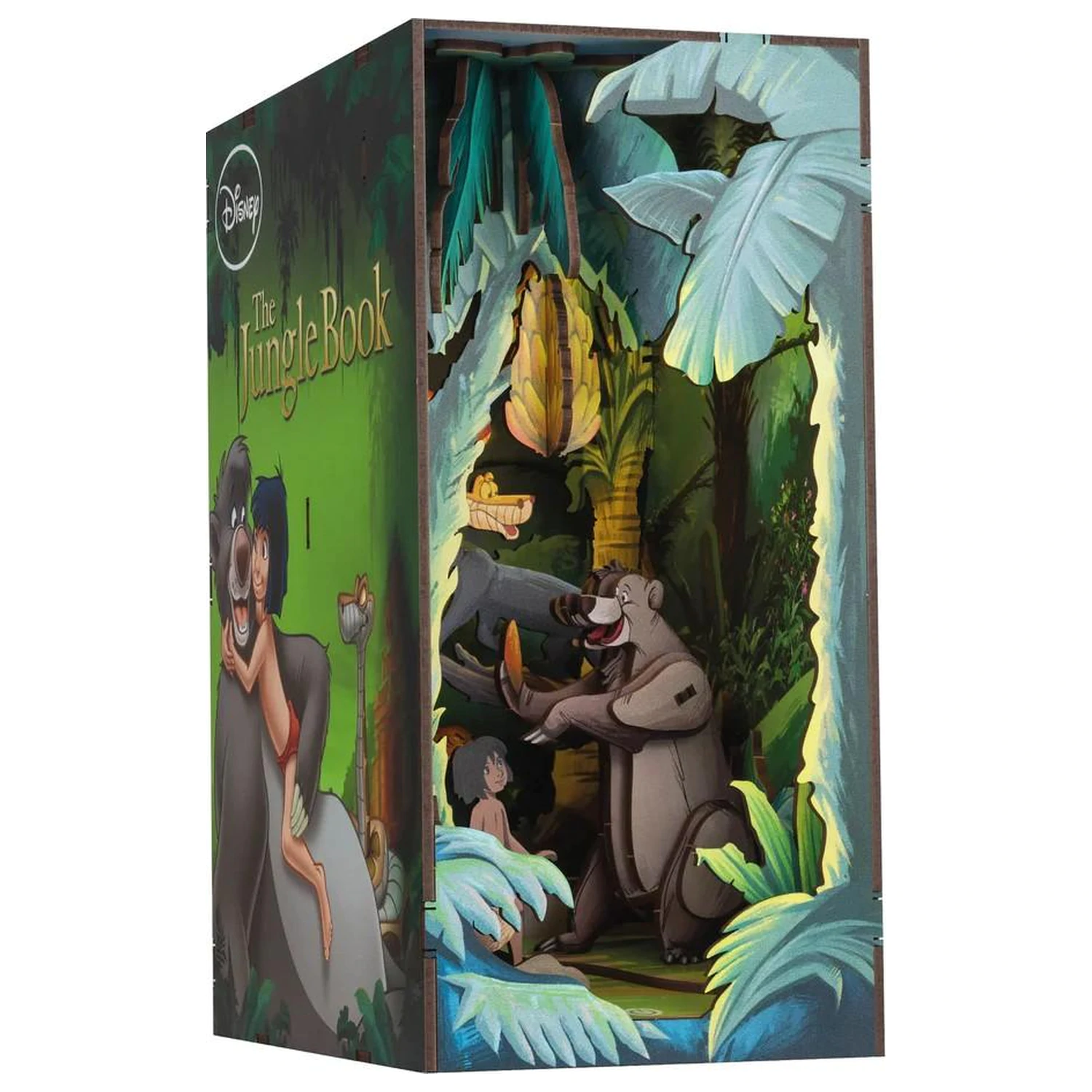 Disney Book Nook Bausatz The Jungle Book 68 Teile + LED Licht Produktfoto