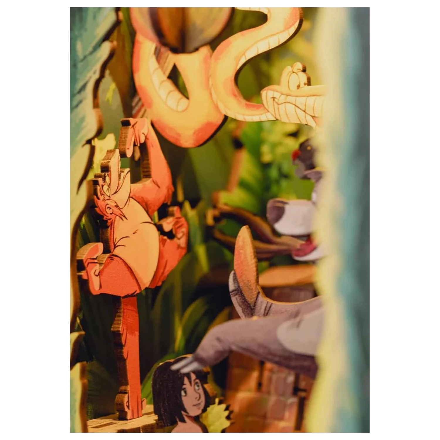 Disney Book Nook Bausatz The Jungle Book 68 Teile + LED Licht Produktfoto