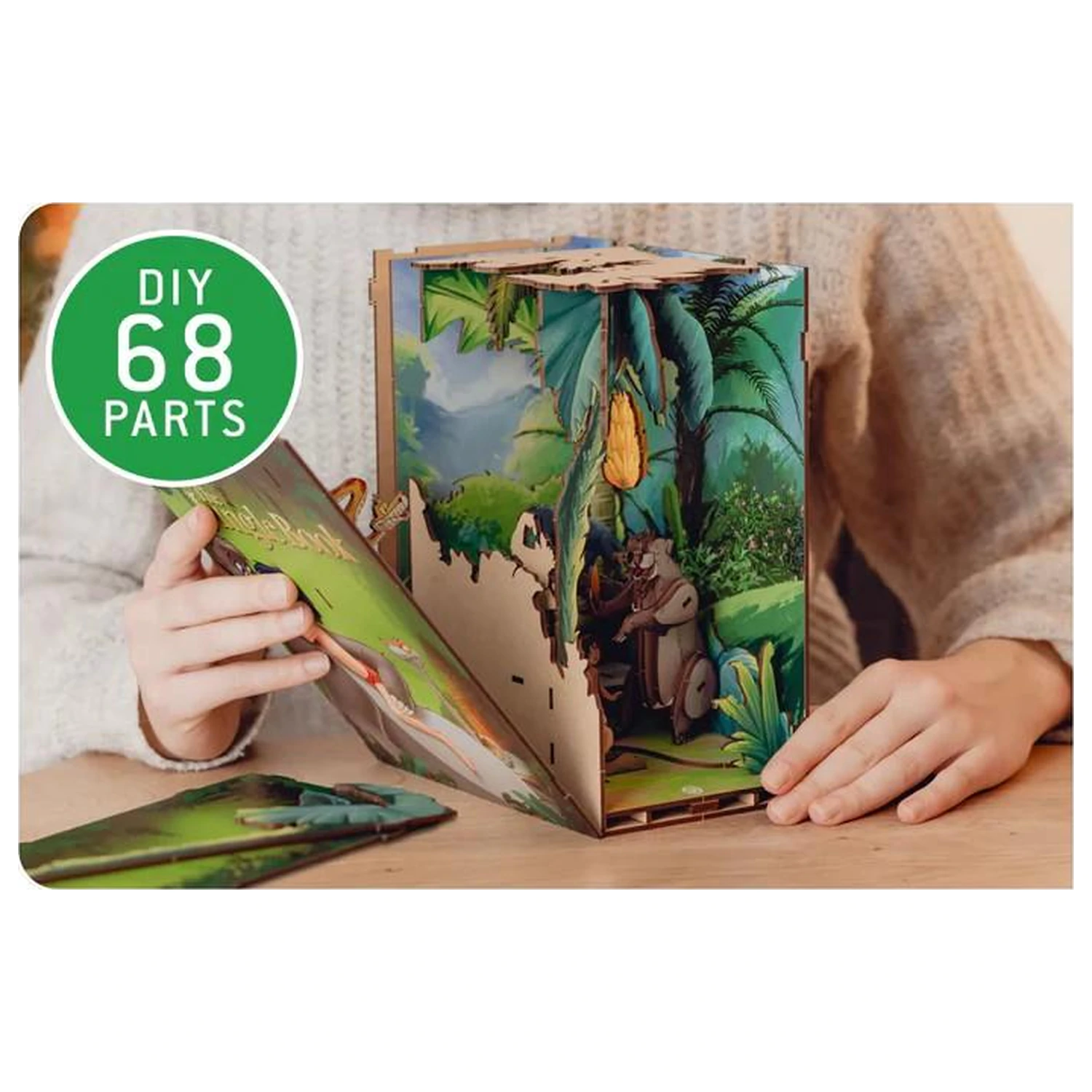 Disney Book Nook Bausatz The Jungle Book 68 Teile + LED Licht Produktfoto