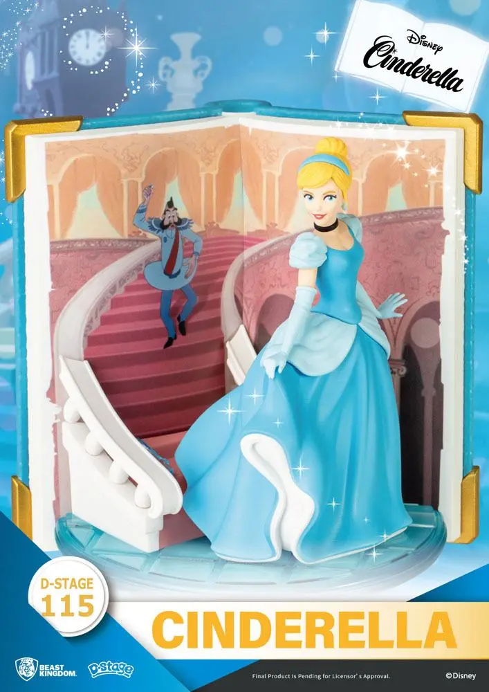 Disney Buch Serie D-Stage PVC Diorama Cinderella 13 cm Produktfoto