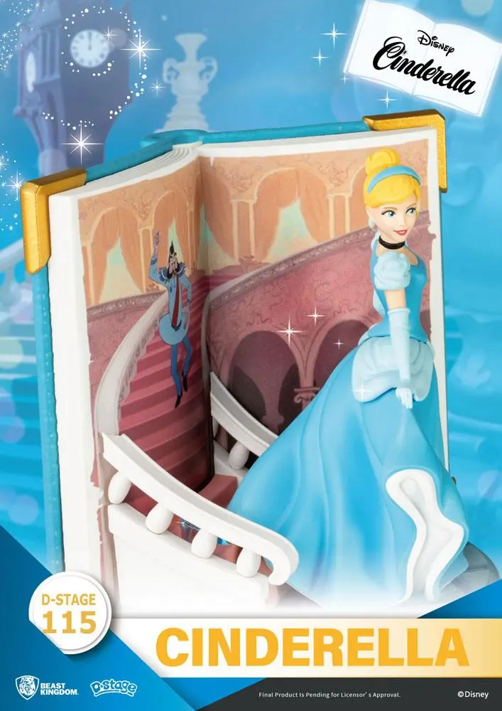 Disney Buch Serie D-Stage PVC Diorama Cinderella 13 cm Produktfoto