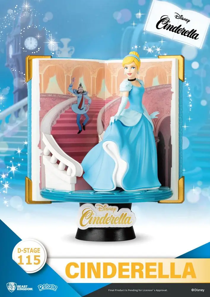 Disney Buch Serie D-Stage PVC Diorama Cinderella 13 cm Produktfoto