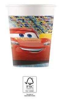 Disney Cars 3 Papierbecher 8er-Pack 200 ml FSC Produktfoto
