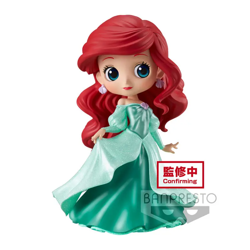 Disney Q Posket Mini Figur Ariel Princess Dress Glitter Line 14 cm termékfotó