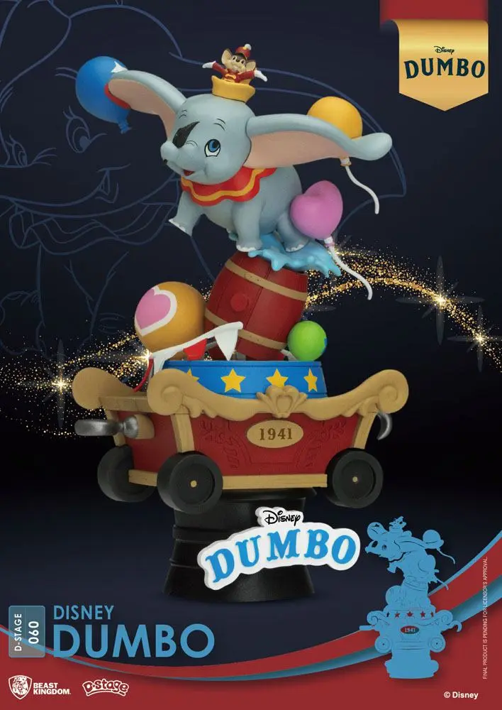 Disney Classic Animation Series D-Stage PVC Diorama Dumbo 15 cm Produktfoto