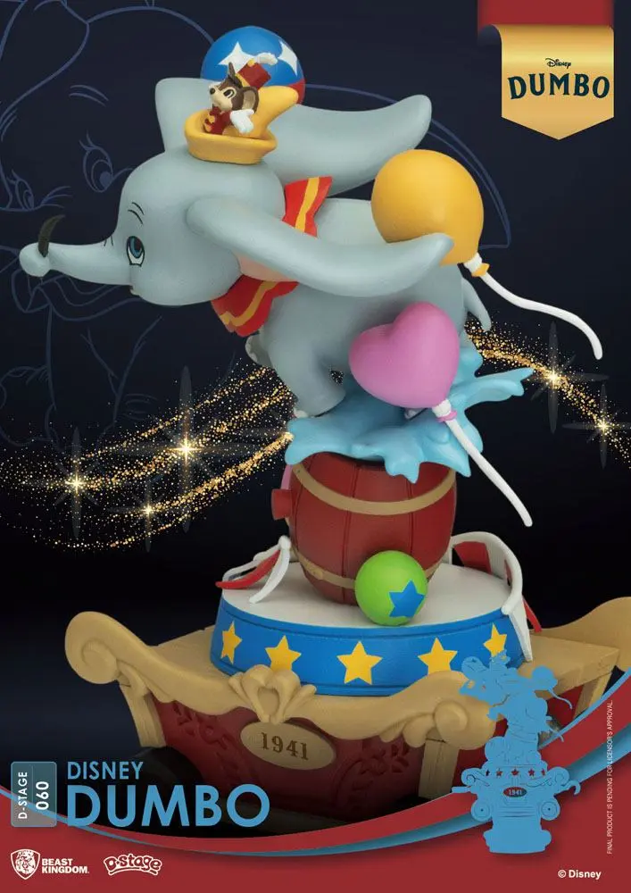 Disney Classic Animation Series D-Stage PVC Diorama Dumbo 15 cm Produktfoto