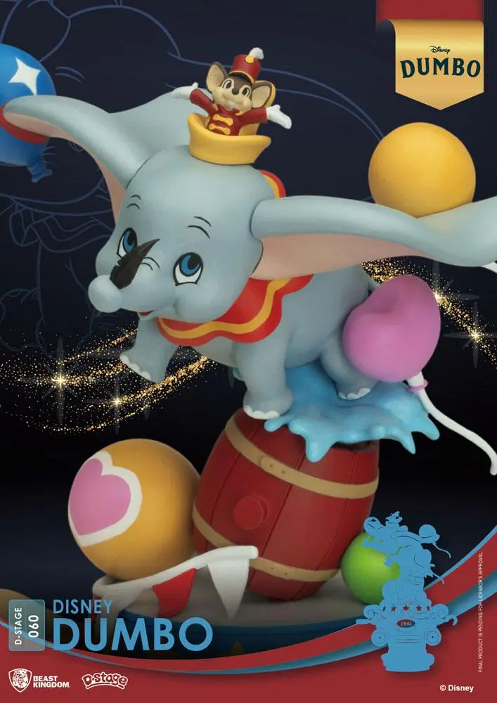 Disney Classic Animation Series D-Stage PVC Diorama Dumbo 15 cm Produktfoto