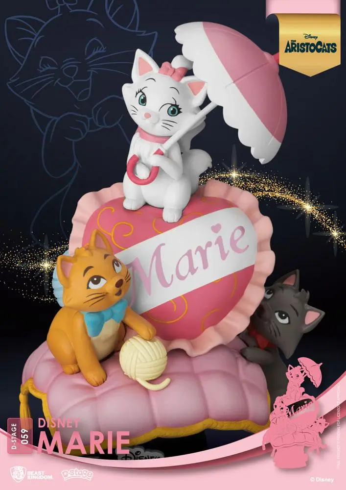 Disney Classic Animation Series D-Stage PVC Diorama Marie 15 cm Produktfoto