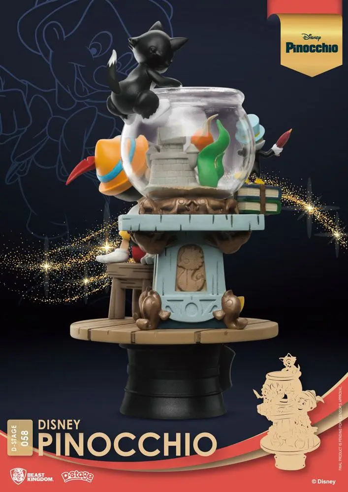 Disney Classic Animation Series D-Stage PVC Diorama Pinocchio 15 cm Produktfoto