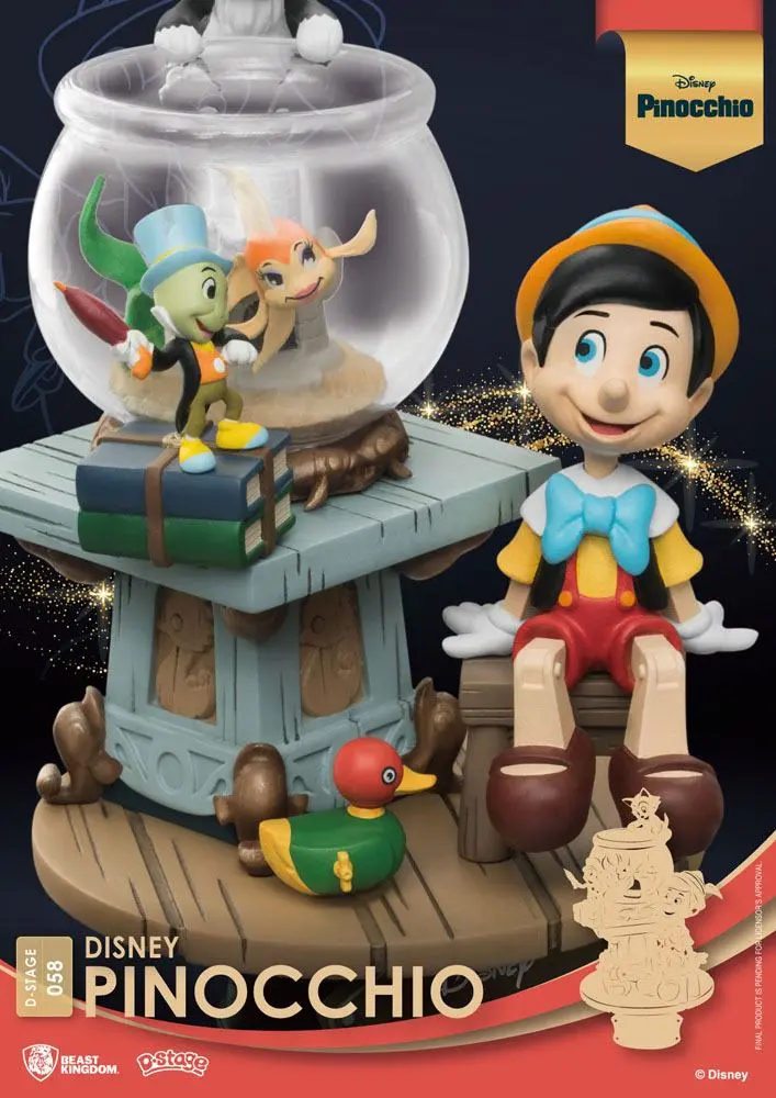 Disney Classic Animation Series D-Stage PVC Diorama Pinocchio 15 cm Produktfoto
