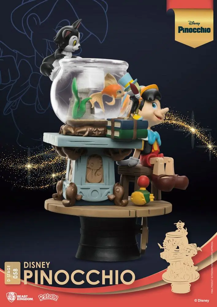 Disney Classic Animation Series D-Stage PVC Diorama Pinocchio 15 cm Produktfoto