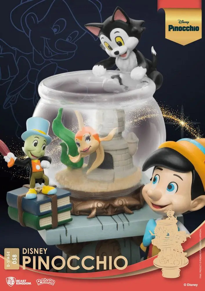 Disney Classic Animation Series D-Stage PVC Diorama Pinocchio 15 cm Produktfoto
