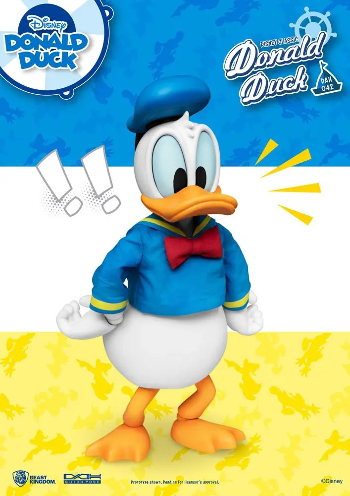 Disney Classic Dynamic 8ction Heroes Actionfigur 1/9 Donald Duck Classic Version 16 Zentimeter Produktfoto