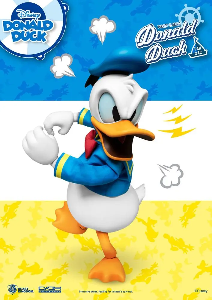 Disney Classic Dynamic 8ction Heroes Actionfigur 1/9 Donald Duck Classic Version 16 Zentimeter Produktfoto