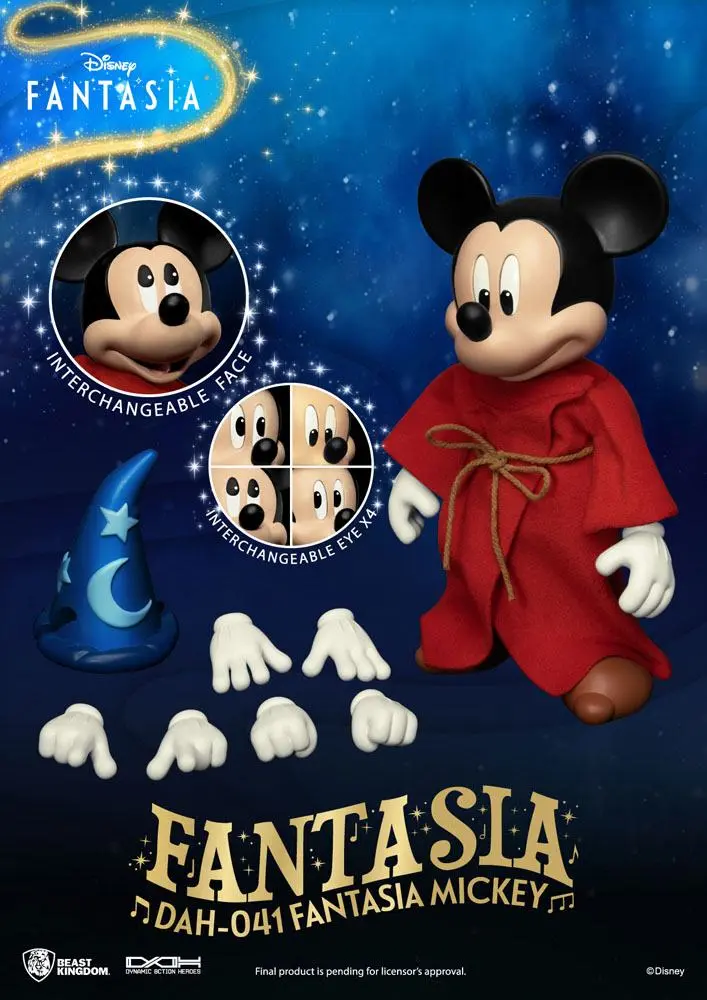 Disney Classic Dynamic 8ction Heroes Actionfigur 1/9 Mickey Fantasia 21 cm Produktfoto