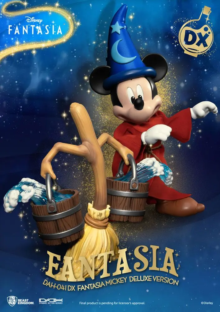 Disney Classic Dynamic 8ction Heroes Action Figur 1/9 Mickey Fantasia Deluxe Version 21 cm Produktfoto