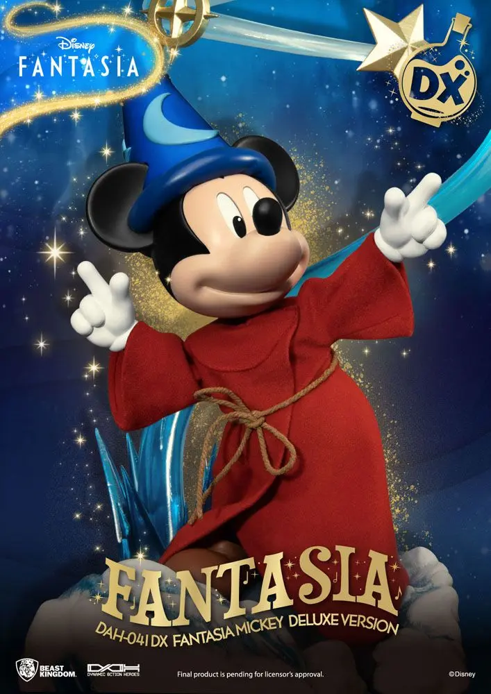 Disney Classic Dynamic 8ction Heroes Action Figur 1/9 Mickey Fantasia Deluxe Version 21 cm Produktfoto