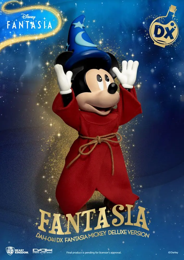 Disney Classic Dynamic 8ction Heroes Action Figur 1/9 Mickey Fantasia Deluxe Version 21 cm Produktfoto