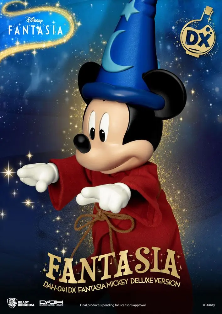 Disney Classic Dynamic 8ction Heroes Action Figur 1/9 Mickey Fantasia Deluxe Version 21 cm Produktfoto